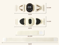 Ceinture de massage intelligente à minuterie avec chauffage électrique et vibrations pour amincissement abdominal, idéale pour le fitness et la relaxation quotidienne du corps