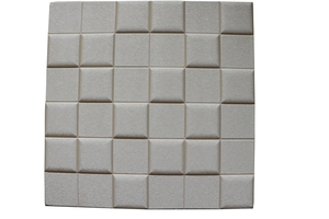 60*60cm hiện đại tự làm mềm 3D Acoustic Faux Da <span class=keywords><strong>Polyurethane</strong></span> Panel tường linh hoạt PU bọt Acoustic tường bao gồm cho khách sạn - Product Image 6