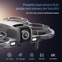 Drone Mini RC P36 480P Kamera Ganda yang Dapat Disesuaikan dengan Pengontrol Layar, Aksesoris Drone, Drone Mainan FPV untuk Anak-anak dan Pemula