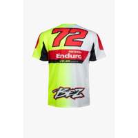T-shirt de sport en jersey 100% polyester anti-rétrécissement à séchage rapide, design personnalisé Pertamina Enduro VR46 Team Dual Bezzecchi Racing