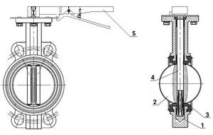 Robinet à bille en acier inoxydable AISI 304 DNOVA WBV3131P-2W-Fb-H 16 bars, compact, à bride, manuel - Product Image 3