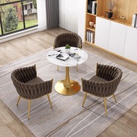 Ensemble de meubles de restaurant GEDO, design moderne, chaise en tissu simple et table ronde