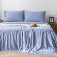 Parure de draps rafraîchissants en viscose de bambou 100 % naturelle – Drap de lit en bambou