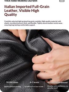 Divano Lawrence Minimalista Italiano a Un Posto in Vera Pelle per Soggiorno Grande e Moderno - Product Image 2