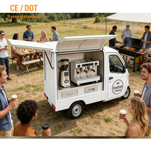 Triciclo Elettrico Personalizzabile a Tre Ruote per Caffetteria Mobile, Grado Commerciale per Vendita Ambulante e Servizio Bevande - Product Image 2