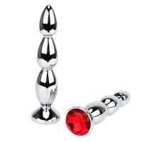 Perles naturelles en métal, énorme spirale, pour sexe anal, massage à la grande prise pour les fesses