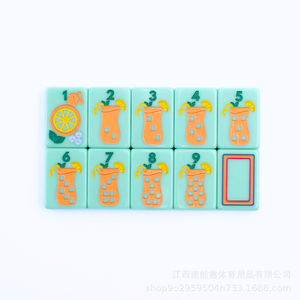 MyfairmahjongTheSoutheastSeries Mahjong avec charme <span class=keywords><strong>du</strong></span> <span class=keywords><strong>Sud</strong></span>, ensemble de mahjong pour femmes en acrylique gravé et peint, luxe moderne - Product Image 6