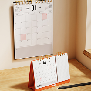 Custom Printed Calendars 2027 Bulk Order - Promotional Wall & Desktop Calendar, Personalized with Logo, Multi Size/Color