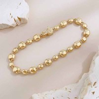 Bracelet tennis polyvalent de luxe en or jaune 18 carats avec diamants de laboratoire taille princesse et sertissage alternatif, pour femme, vente en gros