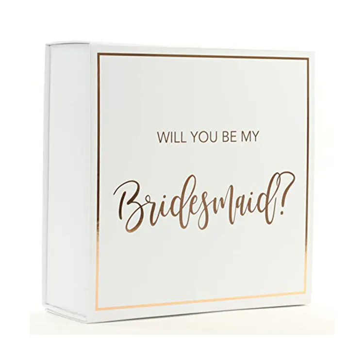 Putih Will You Be My Bridesmaid Box