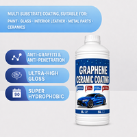 Revêtement céramique au graphène 9H 1L, liquide cristallin pour peinture automobile, nano hydrophobe, anti-graffiti
