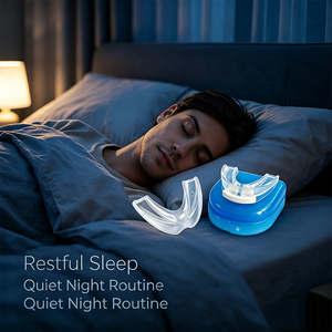 Protège-dents sur mesure anti-ronflement, dispositif réutilisable pour le bruxisme nocturne, améliore la respiration et le sommeil - Product Image 2