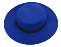 Chapeau Fedora Unisexe en Laine à Bord Plat pour Femme, en Feutre à Large Bord, Idéal pour les Occasions Décontractées, les Fêtes, la Pêche, les Affaires et le Sport
