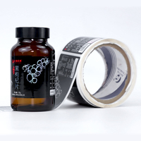 Étiquettes de bouteilles privées auto-adhésives à impression personnalisée logo autocollant en vinyle emballage étanche étiquettes alimentaires
