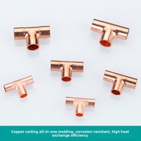 Harga pabrik Fitting Tee kompresi sama pipa tembaga Bushing 25mm 20mm ukuran Forged Cast Plating lukisan Model Nomor kepala