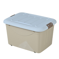 Boîte de rangement en plastique rectangulaire PP extra large, imperméable, durable, multifonctionnelle, pour jouets et vêtements, conteneur de déménagement, organique