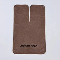 Serviettes en microfibre personnalisées pour esthéticiennes, pour le démaquillage, masques faciaux, enveloppement du visage, tissu doux pour le visage, design à double face avec logo