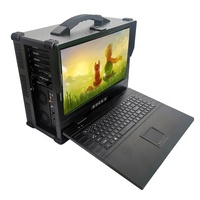 Ordinateur industriel tout-en-un robuste ZJC 17,3 pouces, écran tactile LCD 1080P, Intel I5/I9, accessoires intégrés, clavier/souris PC