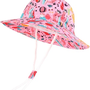 Adult Unisex Bowknot Sun Hat with Adjustable Strap for Beach & Fishing Daily Use (Rose <b>Red</b>) - Product Image 3