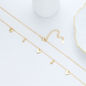 Collier pendentif cœur en argent sterling S925 avec zircon, poli, style vintage, bijoux fins pour femmes, fabricant, rhodié, best-seller SPJ - Product Image 5