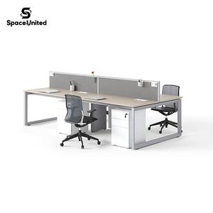 Ensemble de bureau et armoire de rangement pour deux personnes SpaceUnited, mobilier de bureau élégant - Product Image 5