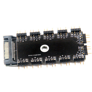 Hub de ventilateur RGB 5V 3 broches, alimentation SATA, compatible AURA, extension 1 à 11, contrôle synchronisé pour PC Gaming, éclairage RGB de bureau - Product Image 4