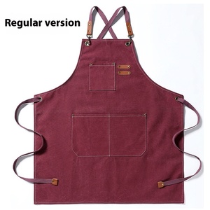 Cotton Waterproof Oil Canvas <b>Apron</b> Coffee Milk Tea Shop Waist <b>Apron</b> for Home Kitchen Gardening <b>Work</b> - Product Image 5
