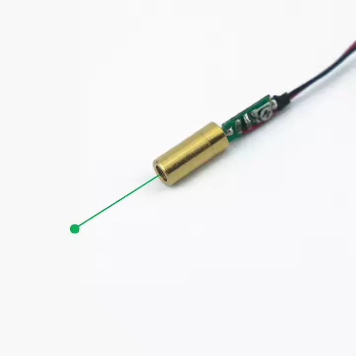 Fabrika fiyat Mini lazer 520nm 5mw yeşil nokta lazer modülü lazer işaretçi