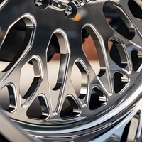Velg Custom SL 24X14 26x16 30x16 Single Forged 8x170 8x180 8x165.1 Poles Deep Dish untuk Truk GMC Sierra RAM 1500 F150