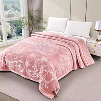 Koreanische 200*240 King Size Raschel decke 4,5 kg Double Ply Embossed Soft Heavy Warm Nerz Dicke Winter bettdecke für den Herbst