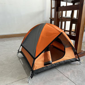 خيمة تخييم محمولة أوتوماتيكية للاستخدام الداخلي/الخارجي، مقاومة للماء، مصنوعة من مادة أكسفورد، بيت للكلاب/القطط مع نمط حيواني صلب، معبأة في صندوق - Product Image 6