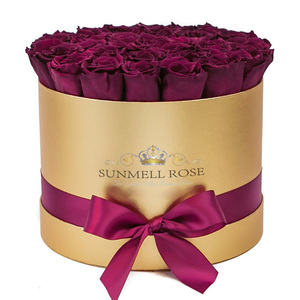 Manufacturer Velvet <strong>Flower</strong> Packaging Box <strong>Flower</strong> Box With Logo Custom Printed Round <strong>Boxes</strong> for <strong>Flowers</strong> - Product Image 3