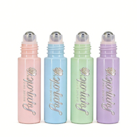 Bouteilles à bille en verre vides pour huiles essentielles, diverses spécifications (3ml, 5ml, 8ml), échantillon gratuit, colorées, emballage et conteneur