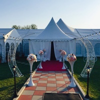 Carpa de Jardín Impermeable para Eventos, Bodas y Fiestas, con Estructura de Aluminio Resistente, Gazebo para Eventos Empresariales y Ferias Comerciales