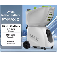 Máquina Lanzapelotas de Tenis PUSUN PT-MAX C 2026, Automática, Inteligente, con Programación, Control Remoto/Aplicación, 150 Pelotas, Entrenamiento de Lanzamiento
