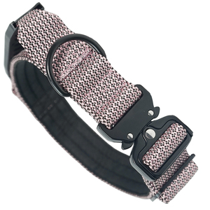 Reflective Tactical Dog <b>Collar</b> with Handle, Nylon Safety Glowing Pet <b>Collar</b> with Metal Buckle for Large Dogs - Product Image 1