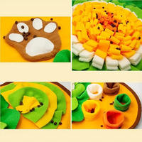 Tapis de recherche interactif pliable pour chiens - Jouet de puzzle pour la recherche de nourriture et l'alimentation lente, tapis olfactif anti-ennui pour chiots et chats