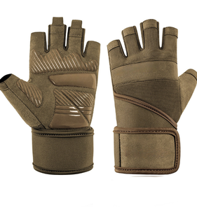 Gants de fitness unisexes en polyester à demi-doigts pour la musculation, les sports de plein air, antidérapants, résistants à l'usure, respirants - Product Image 3