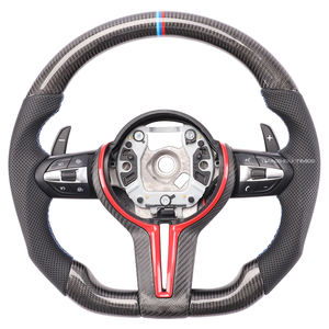 Volante Deportivo Personalizado de Fibra de Carbono <span class=keywords><strong>BMW</strong></span> M Sport para <span class=keywords><strong>BMW</strong></span> F30 F10 535i F32 F20 F36 F22 M4 F82 X5 F15 F80 M3 F11 F31 F01 F07 X3 F25 - Product Image 4