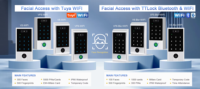 Terminal de contrôle d'accès autonome V3 avec reconnaissance faciale, Tuya WiFi, étanche, lecteur de carte RFID, clavier, système d'entrée biométrique