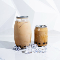 Couvercle à clipser anti-fuite en PET transparent de qualité alimentaire pour canettes de soda, café, jus et thé