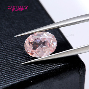Morgan Pink Cultured Sapphire Oval Faceted Loose Stone For Jewelry Making - Product Image 5
