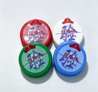 Capuchon en plastique fileté court de 55 mm pour bidon d'eau jetable, couvercle en PE de qualité alimentaire, multicolore, personnalisable pour l'emballage de boissons