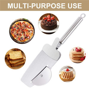 Vendita Diretta dalla Fabbrica: Coltello per <span class=keywords><strong>Pizza</strong></span> Quattro-in-Uno in Acciaio Inossidabile con Rotella Tagliapizza - Product Image 4