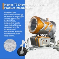 Machine à neige directe usine, équipement de neigement pour stations de ski, canon à neige haute performance, commande à distance, fonctionnement automatique