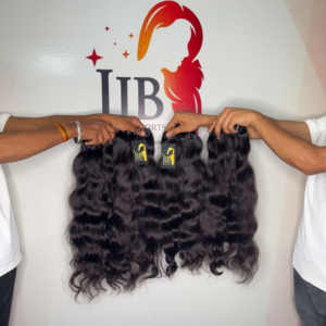 มัดผมมนุษย์ธรรมชาติผมคนจากอินเดียแบบมัดผมถักเปียที่มีหนังกำพร้าเป็นลอนลึก - Product Image 2