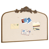 Tableau d'affichage mural personnalisé en feutre non tissé, style Art Déco rétro, avec cadre cintré et crochets métalliques pour photos, marque BOLIDE