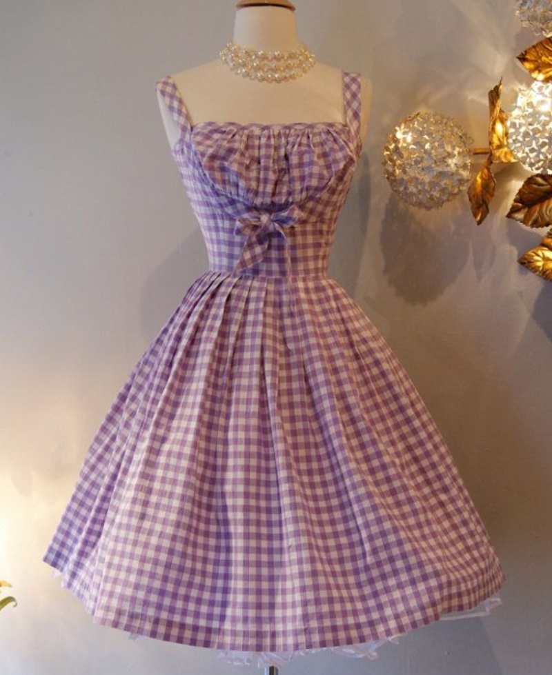 Custom High Quality Printed Design Vintage Dress