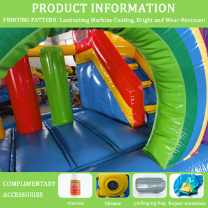 Castillo Hinchable Comercial <span class=keywords><strong>de</strong></span> PVC para Exteriores, Castillo Inflable con Tobogán para Alquilar - Product Image 2
