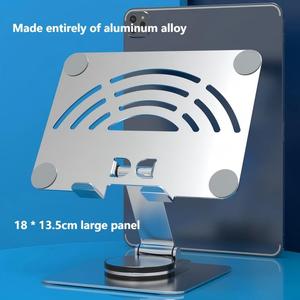 ขาตั้งแท็บเล็ตแบบหมุนได้ 360 องศา พร้อมไจโรสโคปและปรับความสูงได้ สำหรับติดตั้งบนโต๊ะ iPad และโครงสร้างอะลูมิเนียมอัลลอย - Product Image 1